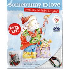 Somebunny To Love Christmas Cross Stitch Cover Kit