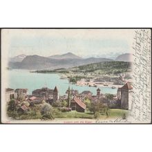 Luzern und die Alpen, 1902 - AK