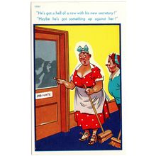 SEASIDE COMIC POSTCARD BY TROW NUMBER 12061 PUBLISHED BY BROOK PUBLISHING (4319)