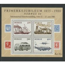 Norway 765, 1980 NORWEX Stamp Expo, S/S, VF, MNH (NOR445)