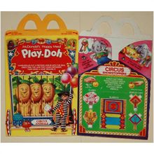 1986 McDonalds Play Doh III Circus Animals Happy Meal Box