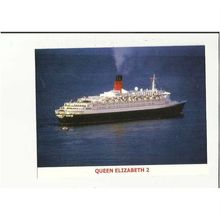 L.65 Cunard Line QUEEN ELIZABETH 2 Cromarty Firth Postcard
