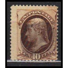 Used 187 10c Thomas Jefferson Average Plus RA0195