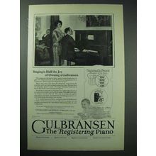 1923 Gulbransen Registering Player Piano Ad