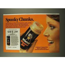 1986 Morton Seasoned Salt Ad - Spunky Chunks