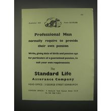1949 Standard Life Assurance Ad - Professional men normally require