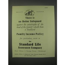 1949 Standard Life Assurance Ad - There is no better safeguard