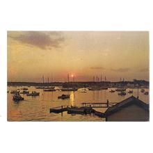 BOOTHBAY HARBOUR, MAINE, USA unused vintage postcard =