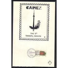 Card CAPEX '87 June 19 Canada Stamp Box0139