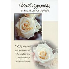 With Deepest Sympathy In The Sad Loss of Your Wife - 01920
