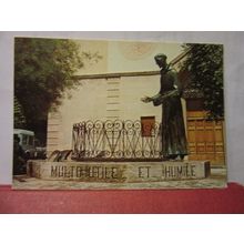 MONUMENT OF ST. FRANCESCO, ALASSIO, ITALY .used postcard 1985 pm #