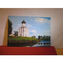 CHURCH OF INTERCESSION, BOGOLYUBOVO, VLADIMIR, RUSSIA unused postcard =