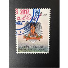 Sud-Soudan 2011 Mi. II non émis 2.5 SSP Coat of arm Armoiries Eagle Aigle obl