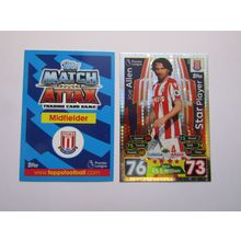 265. Joe Allen FOIL - Stoke City - Match Attax 2017/18 Football Card EF1