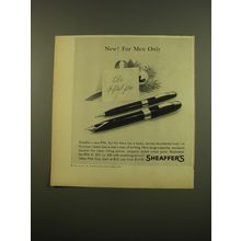 1961 Sheaffer's PFM Pen for Men Advertisement - New! For Men only