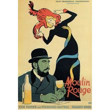 Moulin Rouge- Polish 1952 small Poster Canvas Movie Film Print A0 A1 A2 A3 A4 A5