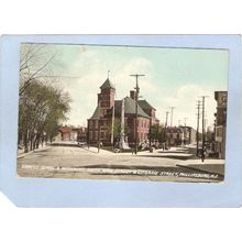 New Jersey Phillipsburg Lowell School & Monument South Main Street & Litgr~2986