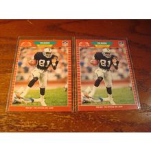 1989 Pro Set, 2-Cards, TIM BROWN Rc, HOF, Raiders #183