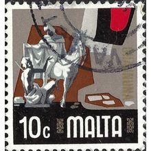 MALTA, Voluntary Service, grey 1973, 10c