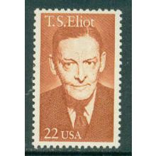 2239 22c T.S. Eliot Fine MNH Dry Gum MA2063