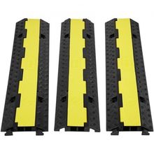 3 PCs Cable Protector Ramp 2 Channel 12000 lbs Load Wire Cable Cover Ramp
