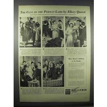 1944 Hollander Furs Ad - Persian Lamb by Ellery Queen