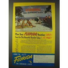 1948 Florida Tourism Ad - The Sunshine State