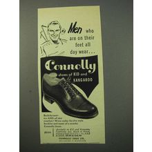 1952 Connolly Shoe Ad - Men on Feet All Day