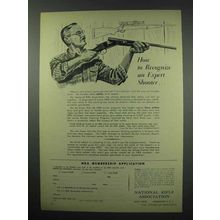 1952 National Rifle Association NRA Ad - Expert Shooter