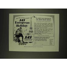 1956 SAS Airlines Ad - European