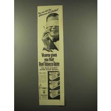 1956 Viceroy Cigarettes Ad - Can Tell Blindfolded
