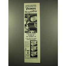 1956 Viceroy Cigarettes Ad - Are Smoother