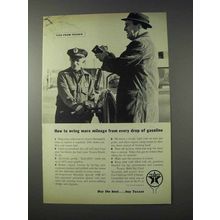 1959 Texaco Gasoline Ad - More Mileage From Every Drop