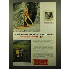 1960 Ansco Anscochrome Film Ad - Light's Not Right