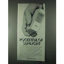 1967 Braun Lite F100 Flash Ad - Pocketful of Sunlight