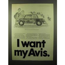 1975 Avis Car Rental Ad - Want My Avis