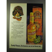 1975 Early Times Bourbon Ad - To Know Us