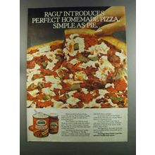 1982 Ragu Pizza Quick Crust Mix & Chunky Style Sauce Ad