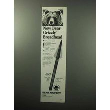 1987 Bear Archery Grizzly Broadhead Ad