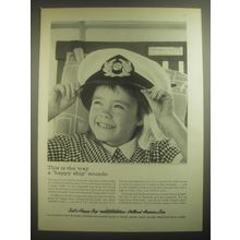 1962 Holland-America Line Cruises Ad - This is the way a happy ship sounds