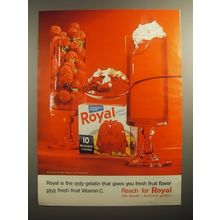 1963 Royal Gelatin Ad - Royal is the only gelatin that gives you fresh fruit