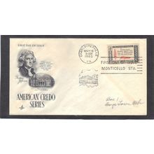 FDC Art Craft 1141 3c Thomas Jefferson (Cachet-Penciled/A) CV42268