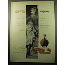 1950 Corday Toujours Moi Perfume Ad - Always Me