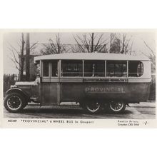 Gosport 6 Wheel Bus Tram Provincial Rare Transport Postcard