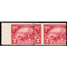 615, Mint LH/NH 2¢ Misperfed Error Horizontal Pair - SCARCE! - Stuart Katz