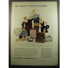 1955 Columbia Records Ad - The fashion in sound is Columbia