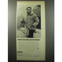 1955 Wallachs Loden Coat Ad - Dramatic new Loden coat from Bavaria
