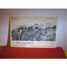 GRAND HOTEL VILLA POLITI, SIRACUSA, SICILY, ITALY unused antique postcard #