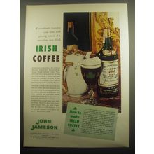 1959 John Jameson Irish Whiskey Ad - Transatlantic travelers come home