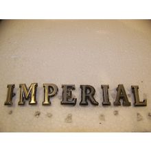 1971 CHRYSLER IMPERIAL HOOD EMBLEMS # 3443749 + OEM LEBARON